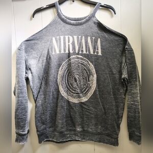 Urban Outfitters Top- Nirvana Graphic Pullover- Shoulder Less Top Size L